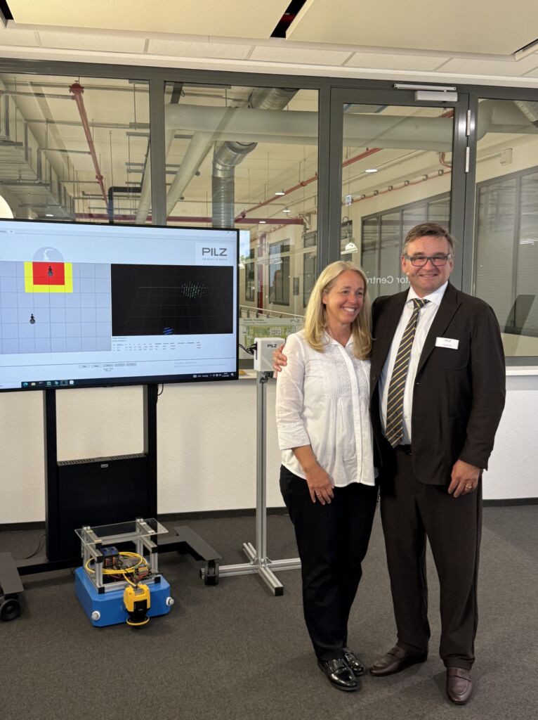 Susanne Kunschert und Thomas Pilz, die geschäftsführenden Gesellschafter der Pilz GmbH & Co. KG, berichteten bei dem Pressegespräch über die wirtschaftliche Entwicklung sowie die Zukunftsperspektive für Safety und Security.