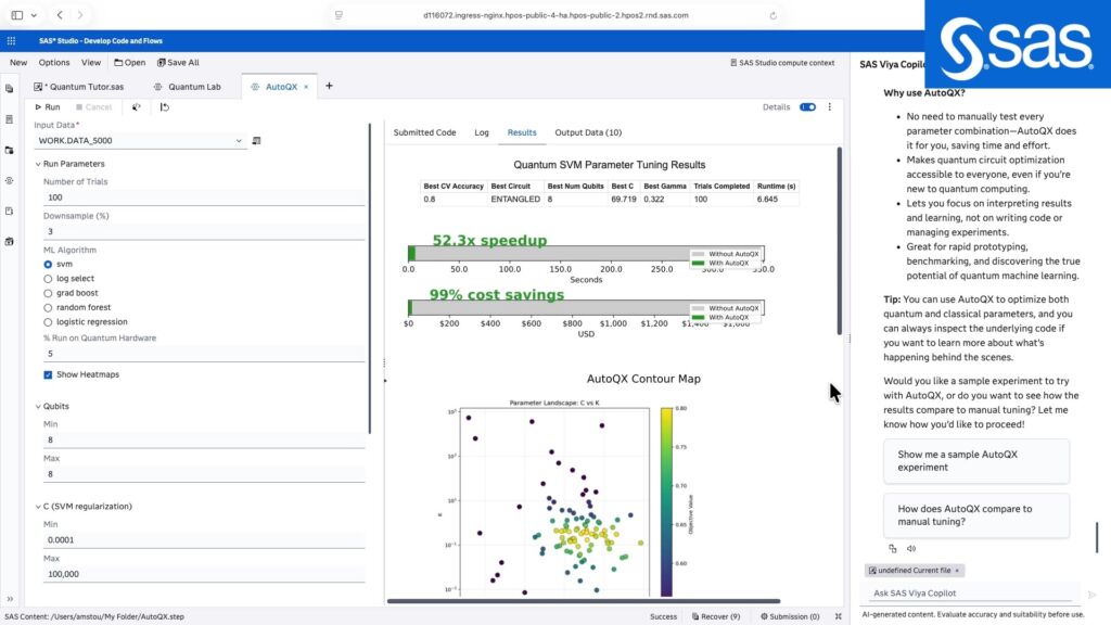 sas quantum lab demo