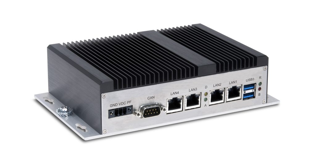  Der KI-Edge-Computer S A2 verfügt über vier Ethernet-Schnittstellen mit jeweils eigenen NICs für eine latenzfreie Sensoransteuerung. Damit eignet sich der Box-PC ideal für Intelligence-Edge-Anwendungen wie Inferencing oder Perception.